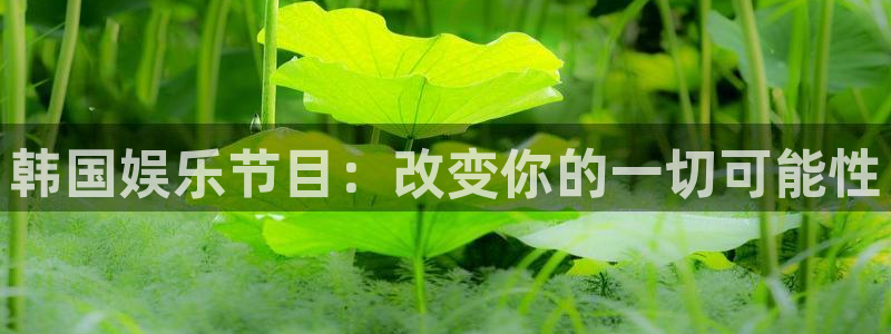 图文资讯天空彩天下赢彩介绍：韩国娱乐节目：改变你的一切可能性